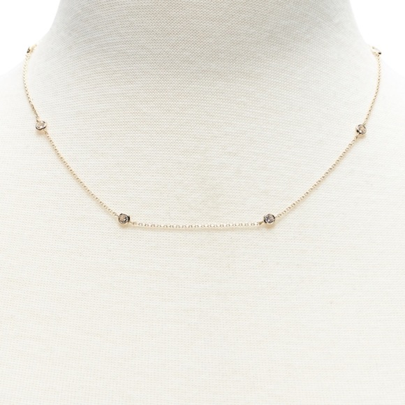 Banana Republic Jewelry - Banana Republic Bezel Set Station Necklace Banana Republic Jewelry - Banana Republic Bezel Set Station Necklace